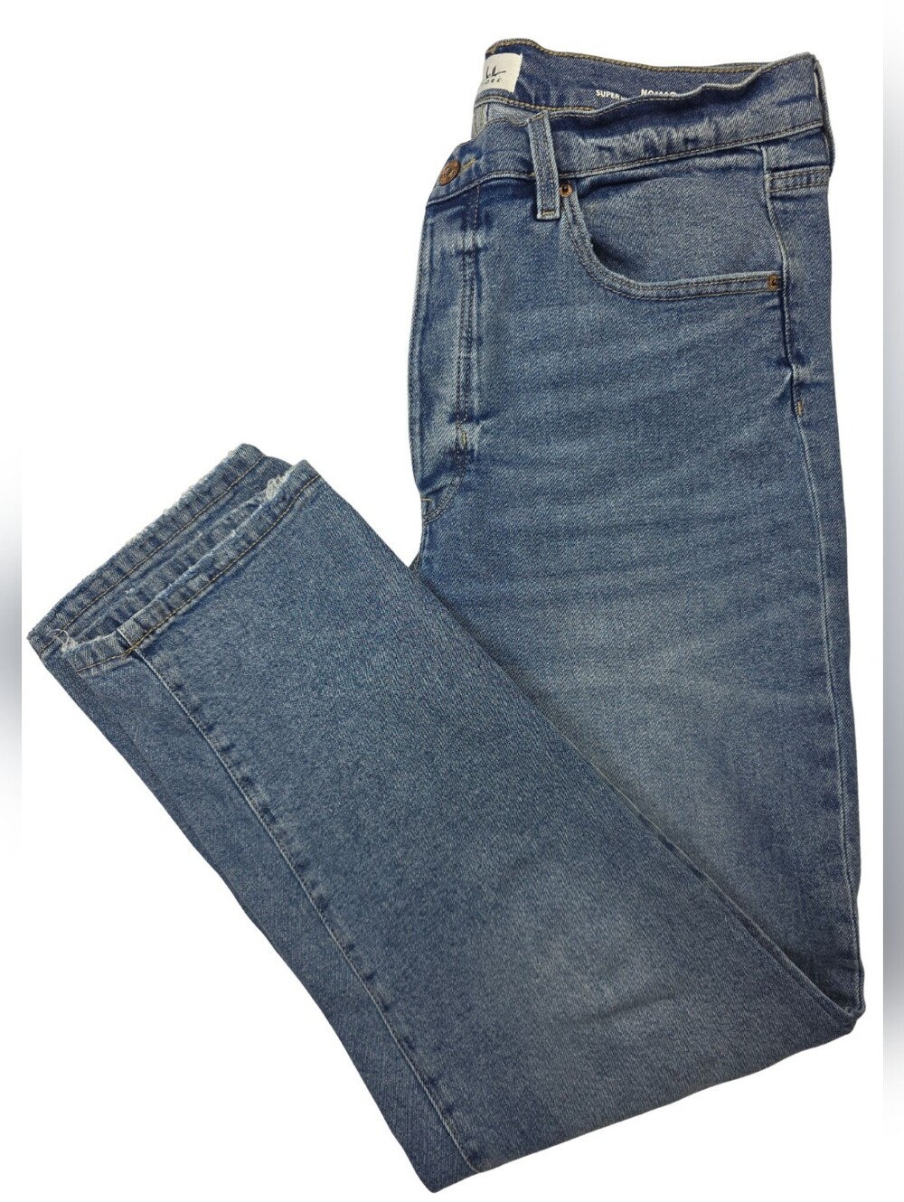 Nicole Miller Nomad Jeans Size 14 Super High Rise Relaxed Straight 3832-Cy